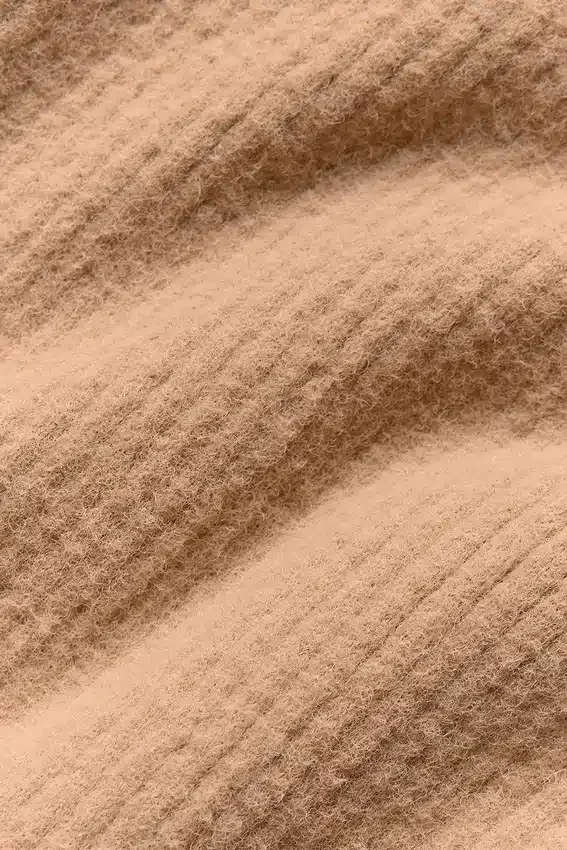 Snuggle Up-strikkegenser med High-Waist og vid ben – Toasted Almond