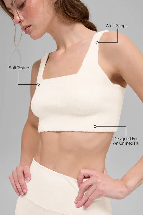 Snuggle up Strikkegensere Bra – Ivory