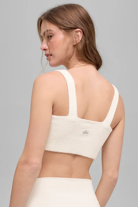 Snuggle up Strikkegensere Bra – Ivory