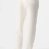 Snuggle up Strikkegensere High-Waist Wide Leg Bukser – Ivory