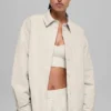 Socialite Shacket – Bone