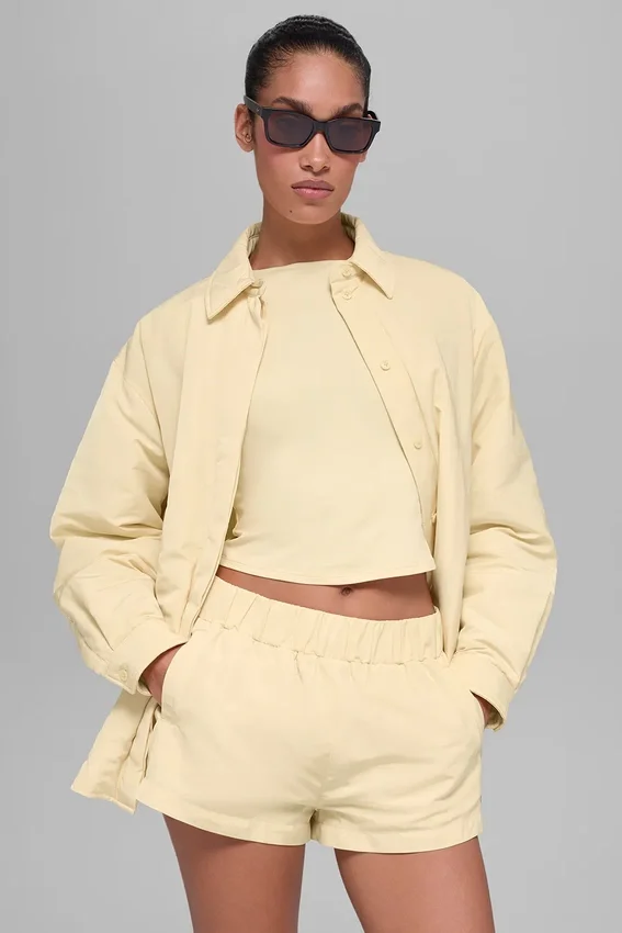 Socialite Shacket – Candlelight Yellow