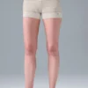 Sport Play strikkede High-Waist shorts – elfenben/alabaster