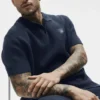 Sports Club Strikkegenser Knit Polo – marineblå