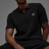 Sports Club Strikkegenser Knit Polo – Svart