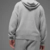 Sports Club-strikkegenser med hette – Athletic Heather Grey