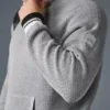 Sports Club-strikkegenser med hette – Athletic Heather Grey
