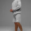 Sports Club-strikkegenser med hette – Athletic Heather Grey