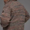Stage Strikkegenser Puffer – brun mønstret