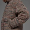 Stage Strikkegenser Puffer – brun mønstret