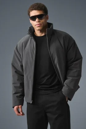 Stretch Woven Notable Jakke – Anthracite