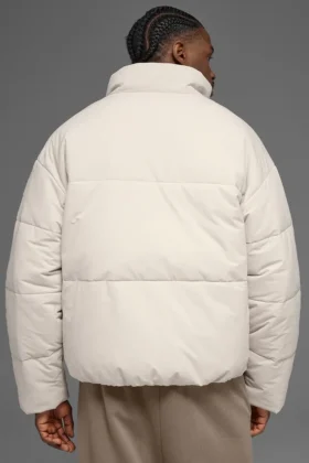 Stretch Woven Street Puffer – Bone