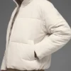 Stretch Woven Street Puffer – Bone
