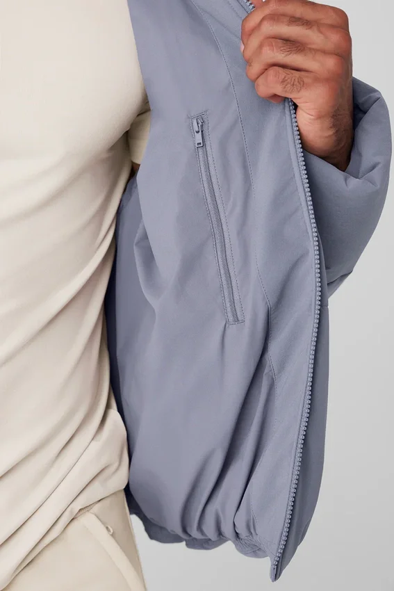 Stretch Woven Street Puffer – Fog