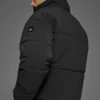 Stretch Woven Street Puffer – svart