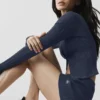 Strikkegenser Sunlit Cardigan – Navy