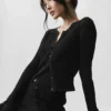 Strikkegenser Sunlit Cardigan – svart