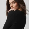 Strikkegenser Unwind langermet – svart