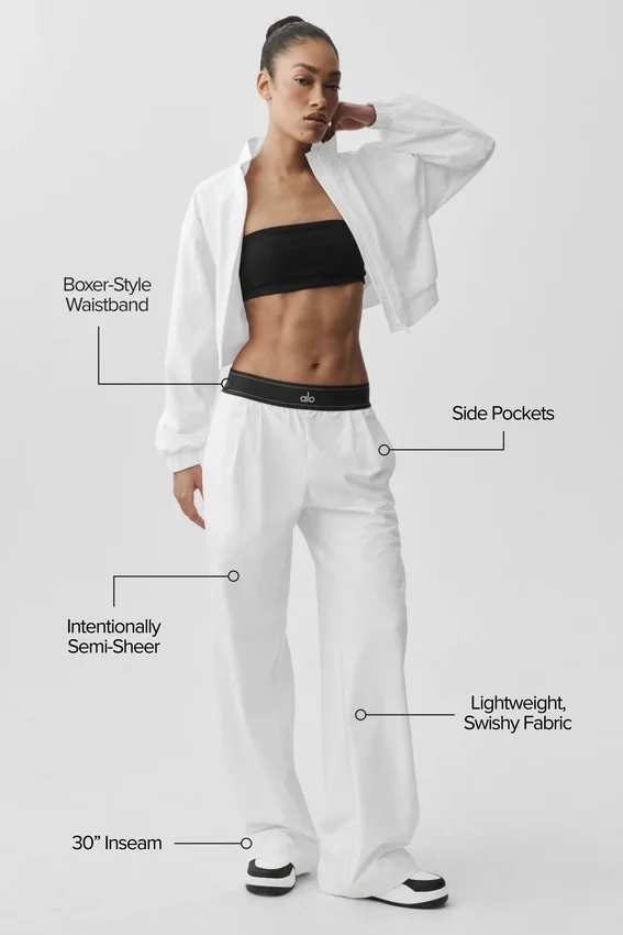 Suit up-bukse (lang) – hvit/svart