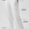 Suit up-bukse (Regular) – hvit/svart