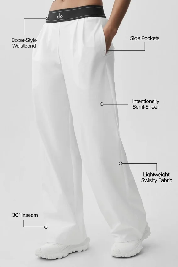 Suit up-bukse (Regular) – hvit/svart