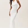 Summer Soiree halterneck-maxidress – hvit