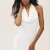Summer Soiree halterneck-maxidress – hvit