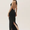 Summer Soiree halterneck-maxidress – svart