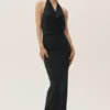 Summer Soiree halterneck-maxidress – svart