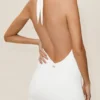 Summer Soiree halterneck-minikjole – hvit