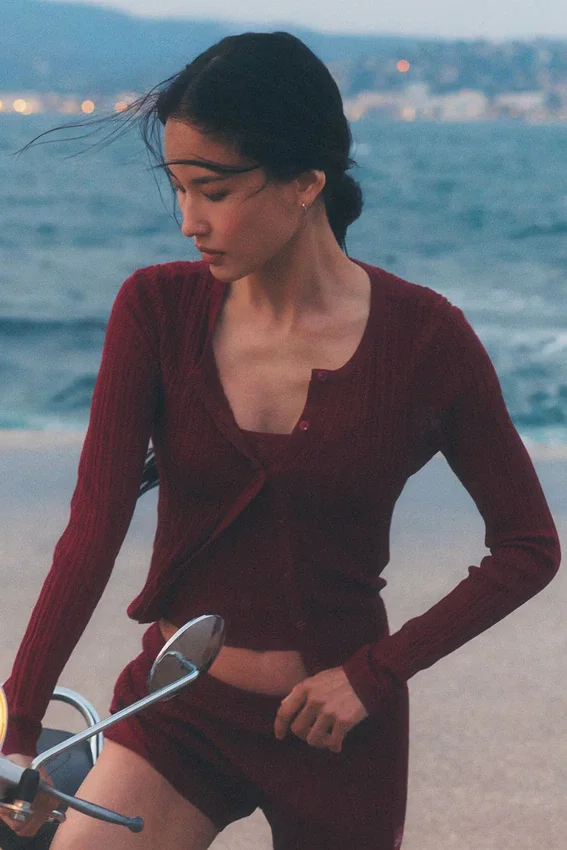 Sunlit-cardigan – Summer Romance Red