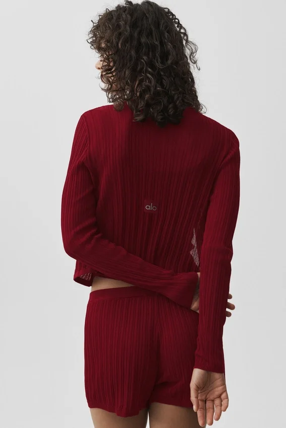 Sunlit-cardigan – Summer Romance Red