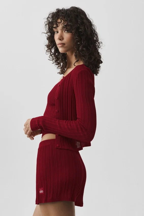 Sunlit-cardigan – Summer Romance Red