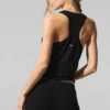 Supernatural Strikkegenser Henley-tank – svart