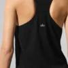 Supernatural Strikkegenser Henley-tank – svart