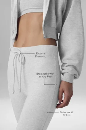 Sway Bootcut-joggebukser – Athletic Heather Grey
