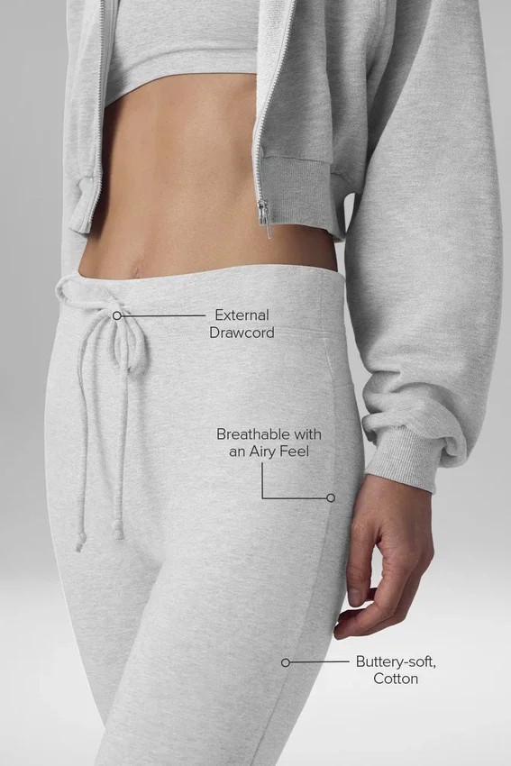 Sway Bootcut-joggebukser – Athletic Heather Grey