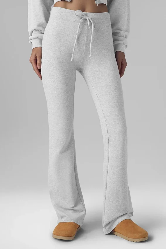 Sway Bootcut-joggebukser – Athletic Heather Grey