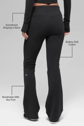 Sway Bootcut-joggebukser – svart
