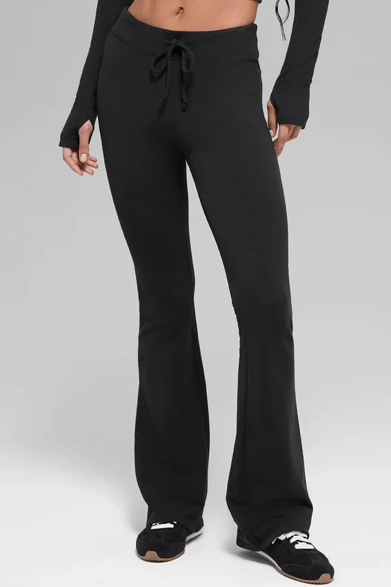 Sway Bootcut-joggebukser – svart
