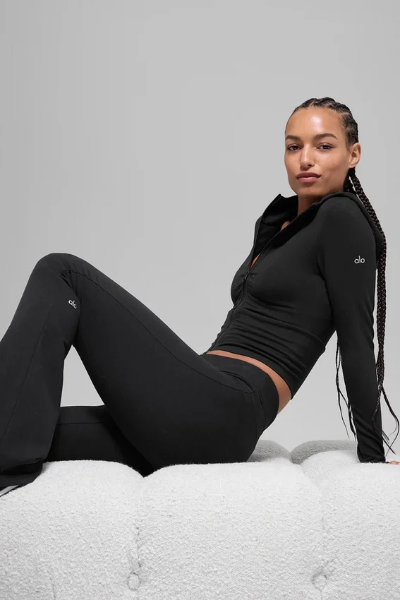 Sway Bootcut-joggebukser – svart