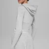 Sway hettegenser med full glidelås – Athletic Heather Grey