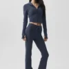 Sway hettegenser med full glidelås – Navy