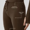 Sway joggebukser med bootcut – Espresso