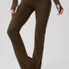 Sway joggebukser med bootcut – Espresso