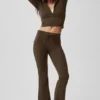 Sway joggebukser med bootcut – Espresso