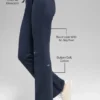 Sway joggebukser med bootcut – marineblå
