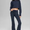 Sway joggebukser med bootcut – marineblå