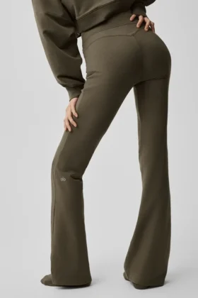 Sway joggebukser med utvidet ben – Olive Tree