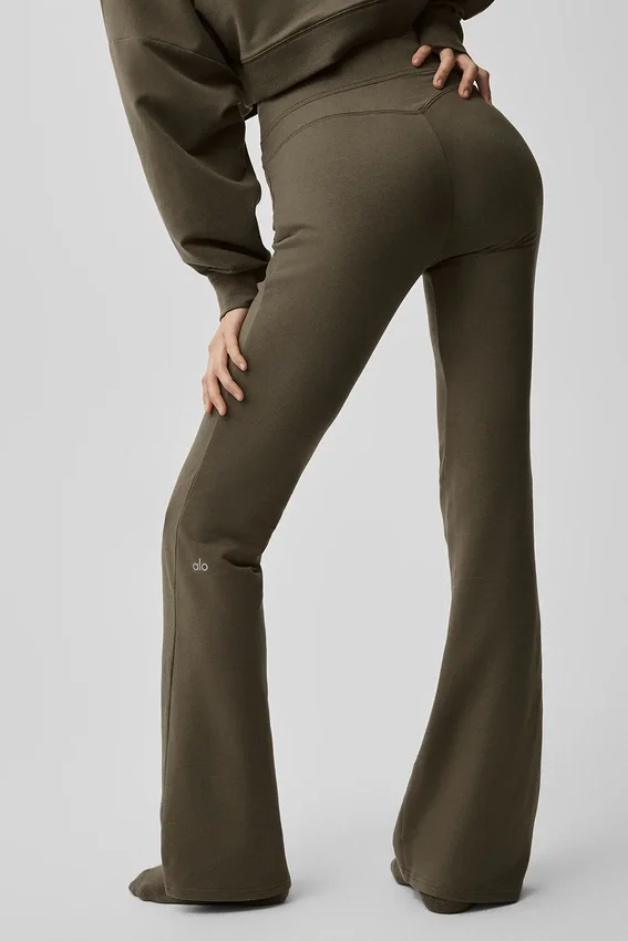 Sway joggebukser med utvidet ben – Olive Tree